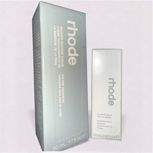 NWT Rhode Skin Bundle - Full Size Barrier Restore Cream + Glazing Milk Travel